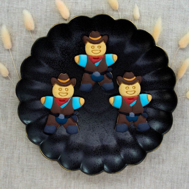 Cowboy Gingerbread Cookie Cutter - Wild West Country theme birthday party, ranch gallery