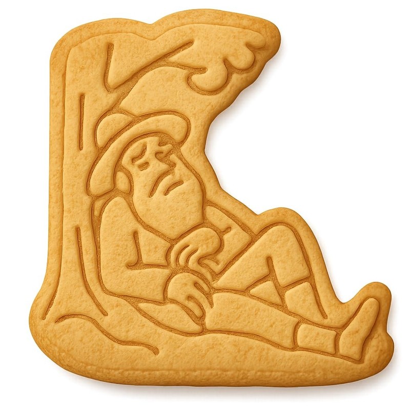 Rip Van Winkle Nap Cookie Cutter & Stamp, Fondant & Clay – 4×3.5