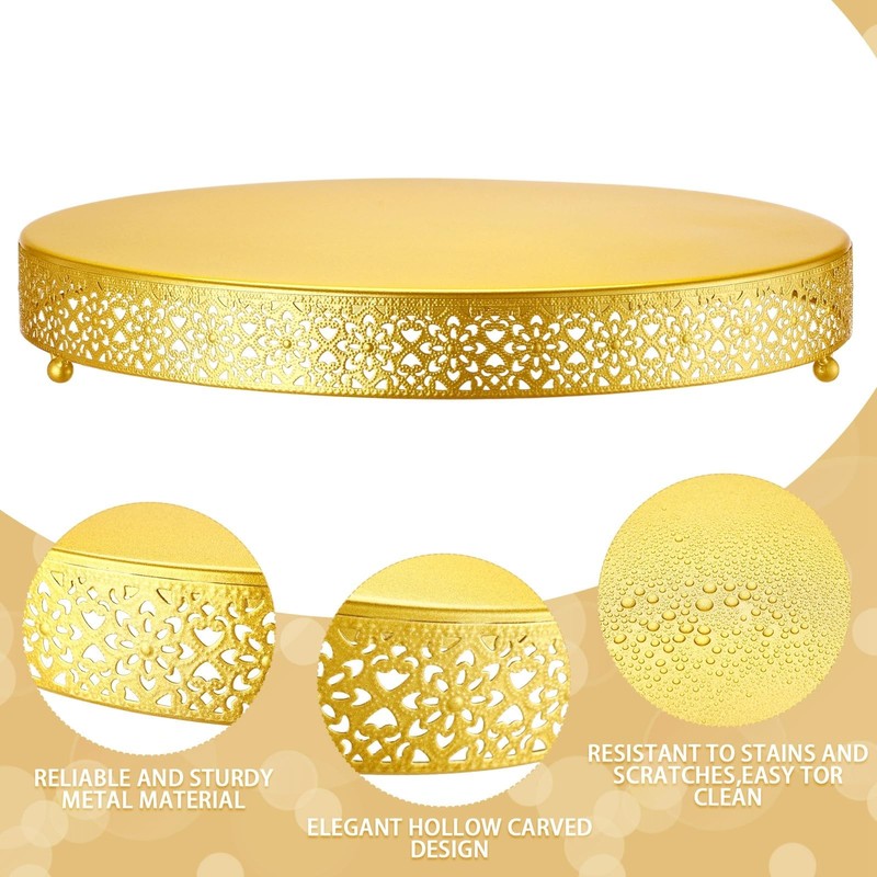 Cake Stand 18 Inch Round Metal Cupcake Dessert Wedding Cake Stand Cookies Dis... gallery
