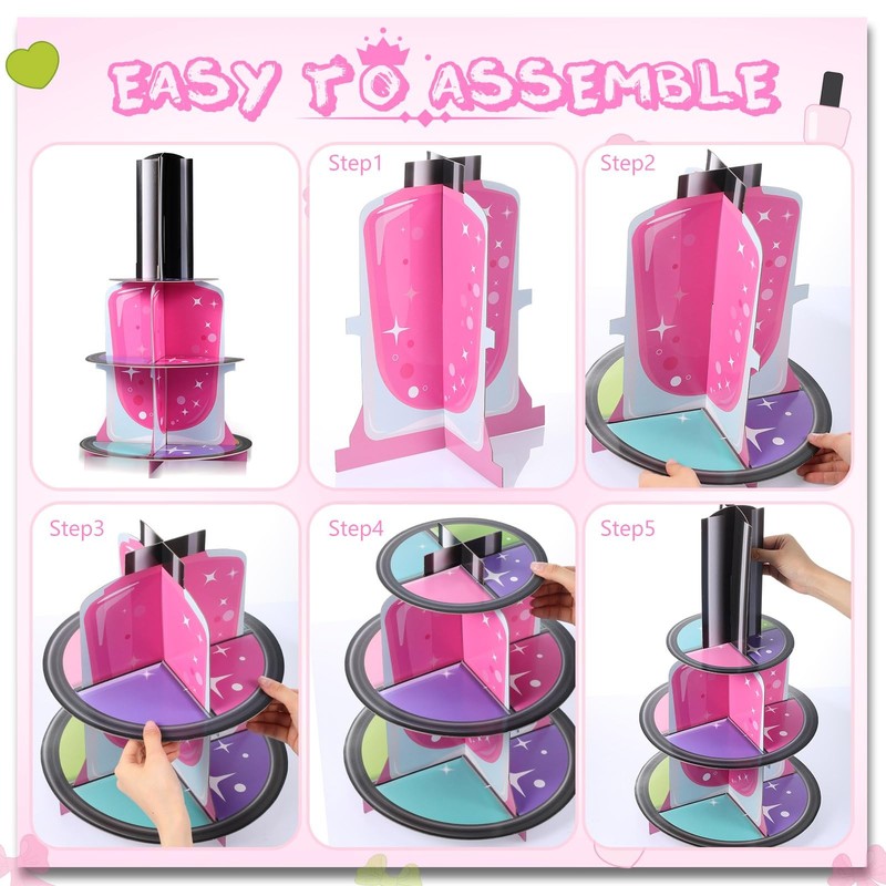 Spa Party Decorations Cupcake Stand Spa Makeup Cake Stand Holder DIY Cupcake ... gallery