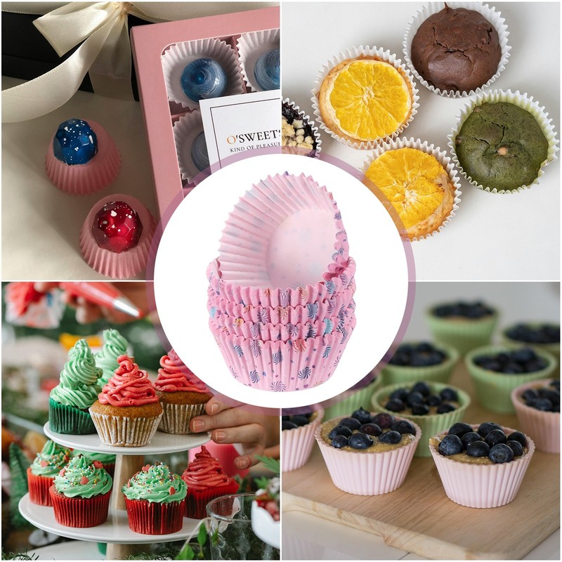 300 Count Cupcake Liners Cupcake Cups Standard Size, Sugar gallery