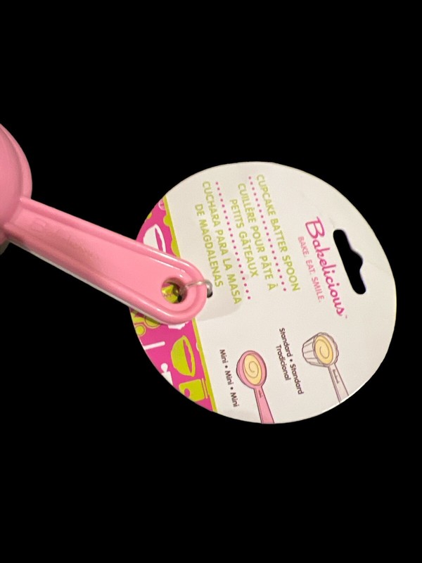 Bakelicious Cupcake Batter Spoon, Pink 73850 NEW standard and mini cupcake spoon gallery