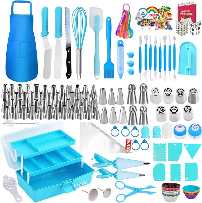 Cake Decorating Tools Supplies Kit - 368Pcs Baking Supplies with Storage Case... gallery
