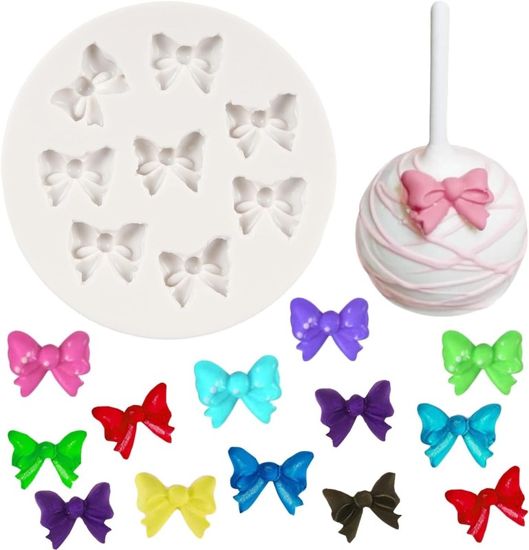 Non-Stick Silicone Bow Mold for Cake Decorating - Dishwasher Safe & Easy Release gallery