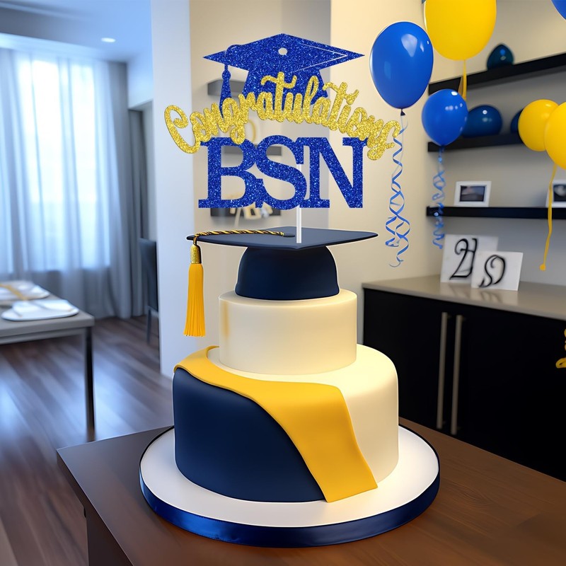 Congratulations BSN Cake Topper, BSN Graduation Decorations, Congrats gallery