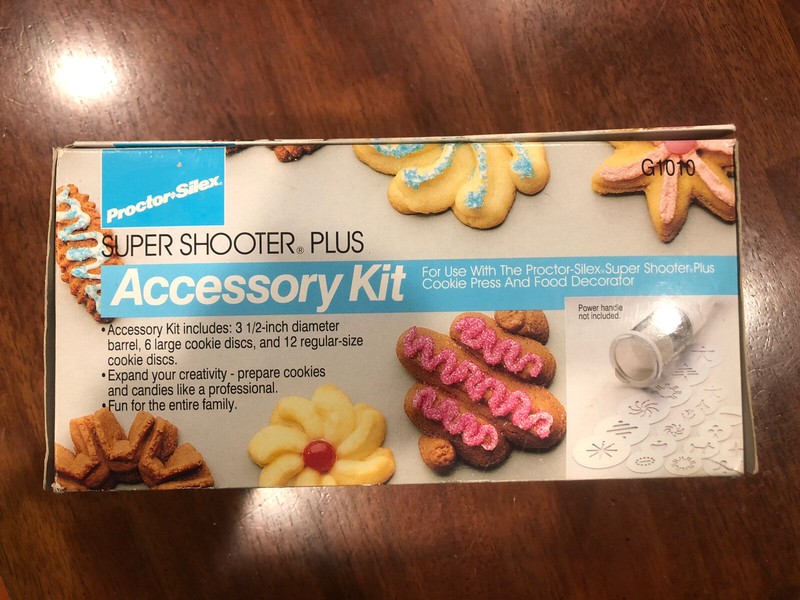 Proctor Silex SUPER SHOOTER PLUS Accessory Kit ~ King Size Cookies ~ 6 Lg Discs gallery