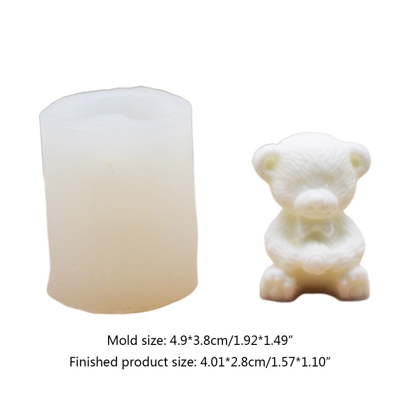 Soap Molds Silicone Craft Mold Handmade Soap Craft 3D Cartoon Cute Little Bear gallery