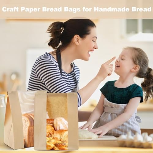 Pack Bread Bags for Homemade Bread Sourdough Bread Bags with Tin Strip Large 30 gallery
