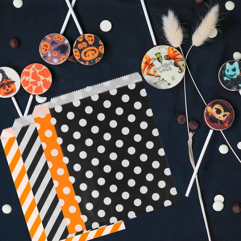 100 pieces Halloween Treat Bags Halloween Party Suppllies Goody Bags Gift Bag... gallery