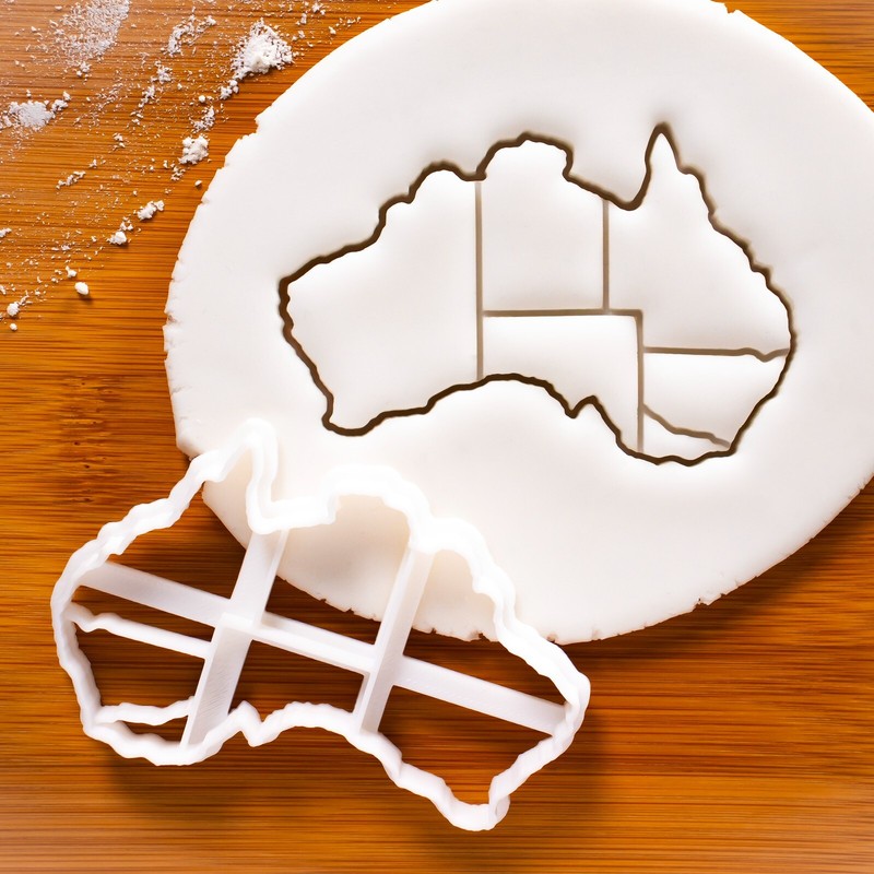 Mainland Australia Cookie Cutter – map geography teacher continent