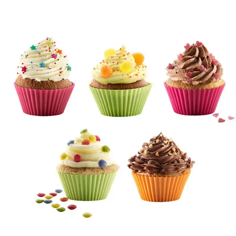 Silicone Cake Mold round Muffin Cupcake Baking Molds Reusable DIY Cake Decoratin gallery