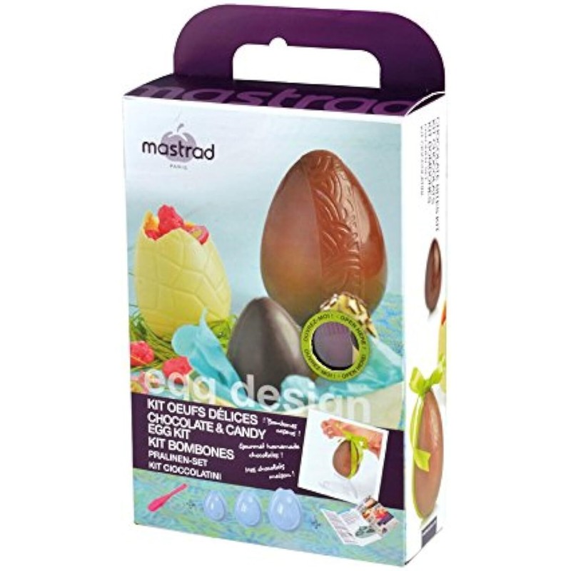 Chocolate and Candy Egg Kit – Heat Resistant – Easy to Use – Includes Brush