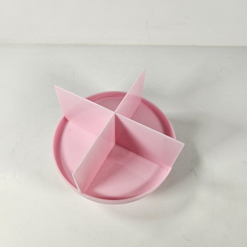 CRUMBL Cookie Cutter Pink With Logo Crumble Cookie Cutter Plastic 4 Slices gallery
