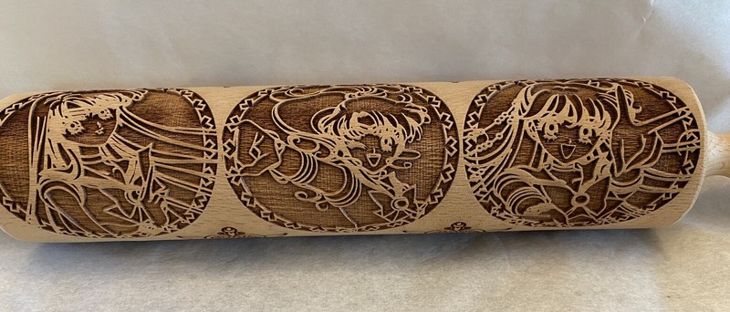Embossed / Laser Cut Rolling Pin Sailor Moon Anime Kawaii gallery