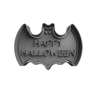 Bat Happy Halloween Cookie Cutter Fondant Biscuit Baking Tool