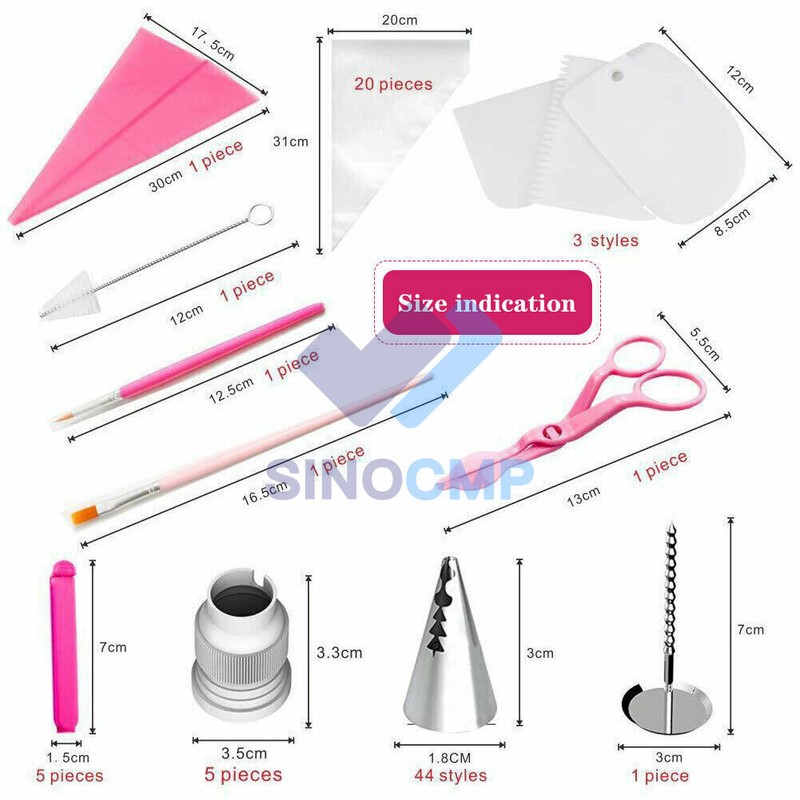 83X Cake Decorating Kit Piping Tips Set Cupcake Baking Tools DIY Decoration gallery