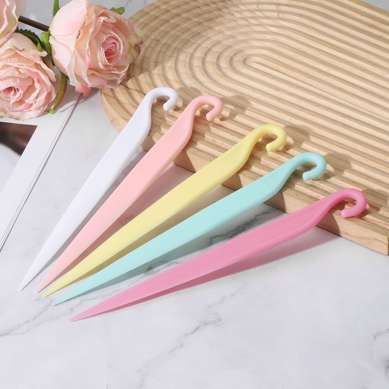 4 Pcs for Cake Knife Scraper, Plastic Cake Removal Knife, Pink gallery