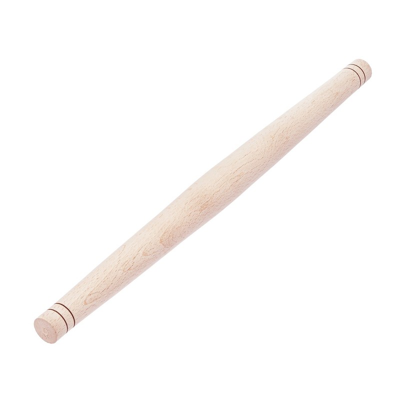 Wooden French Rolling Pin Tapering At The Edges 42 cm / 16.54 in