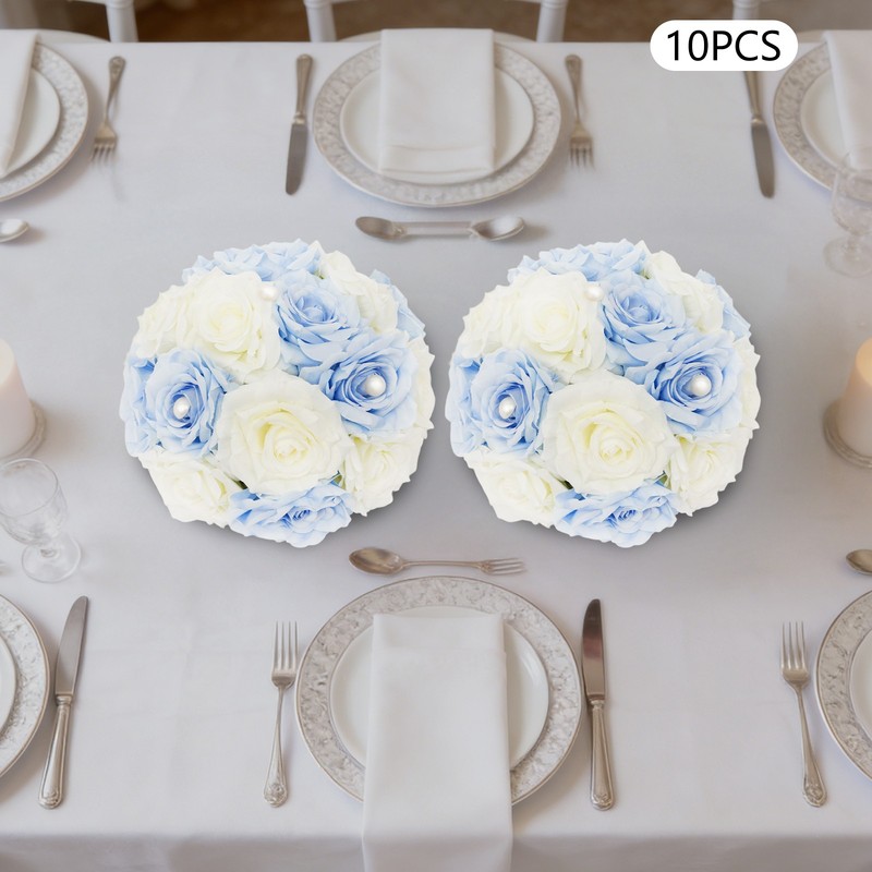 24*24cm Artificial Rose Flower Ball, Bouquet Wedding Handmade Flower Balls gallery