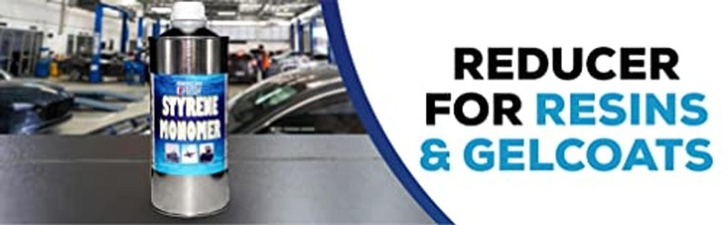 Inc. Styrene Monomer Thinner for gelcoat and Resin - Quart gallery
