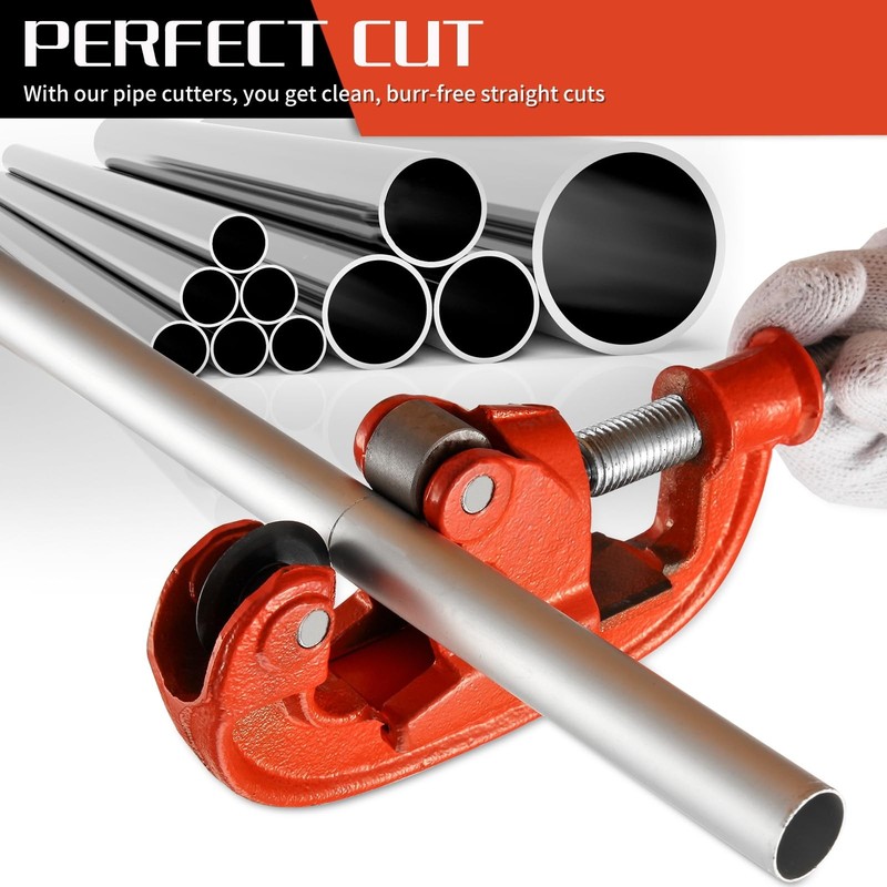 Professional Pipe Cutter Tool for 1-3" Pipes,Heavy Duty Metal Tube Cutter to Gal gallery
