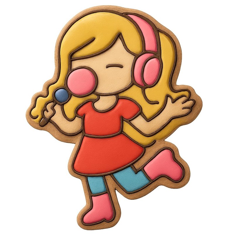 Bubblegum Pop Star Cookie Cutter & Stamp, Fondant & Clay - 4x3.2 gallery