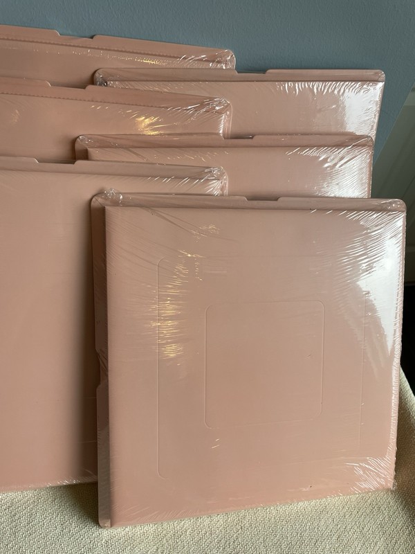 6 Gift Cake Boxes Pink 14x14x12 New Sealed XL Clear Cake Display Boxes W/Ribbon gallery