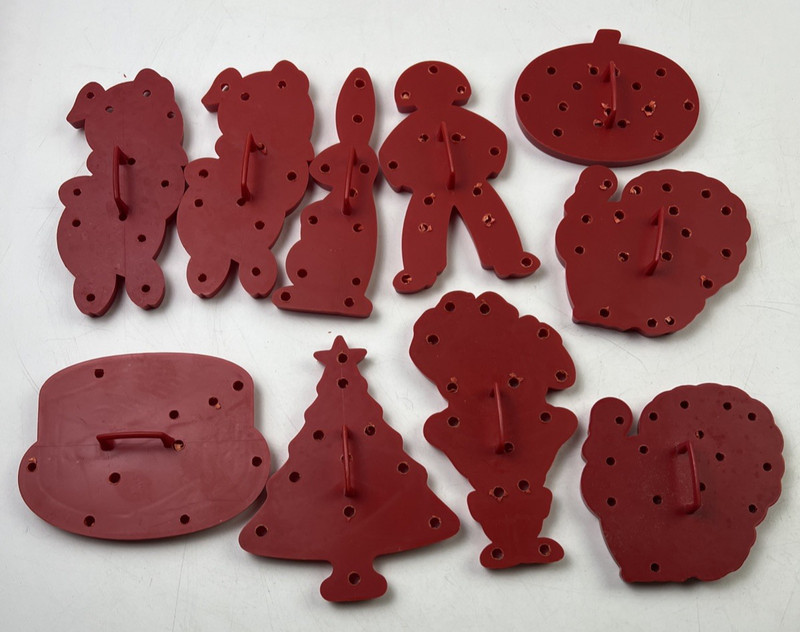 Vintage Cartoon/Variety of Cookie Cutters Set of 10, See Pictures